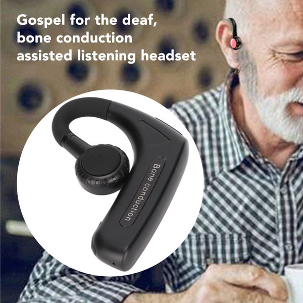Bluetooth Bone Conduction Earbuds Stereo 5.0 Hands Free Wireless Earpiece Carousel 1