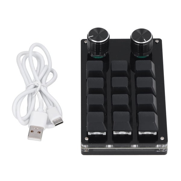 Mechanical Gaming Keypad 12 Keys 2 Knobs Small OSU Carousel 2