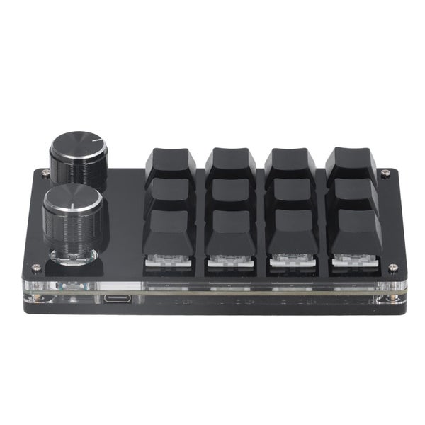 Mechanical Gaming Keypad 12 Keys 2 Knobs Small OSU Carousel 3