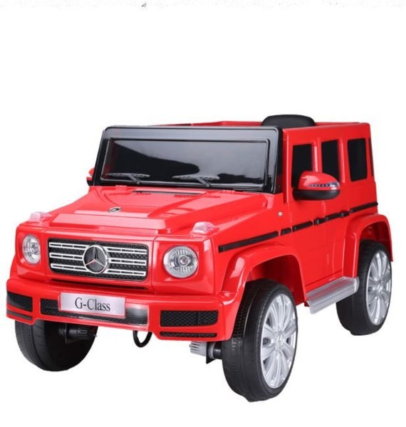 KIDS RIDE ON TOY CAR MERCEDES BENZ G500 WAGON 12V + LEATHER SEAT Carousel 1
