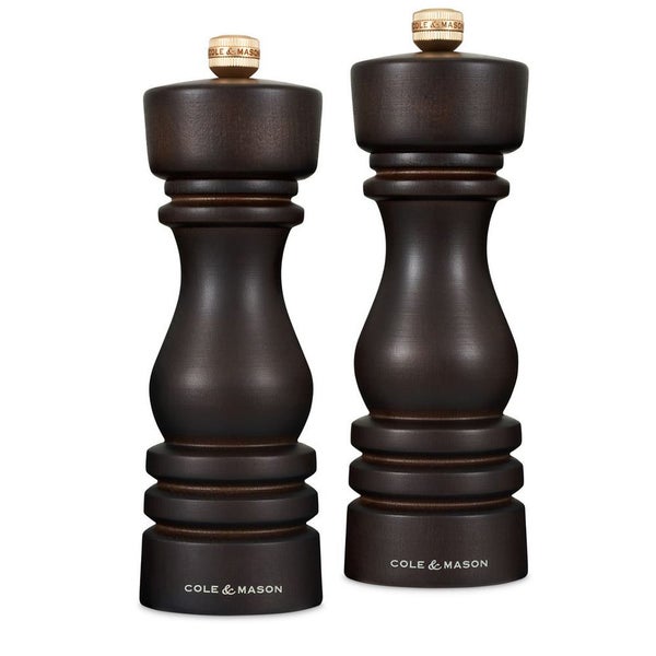 Cole & Mason London Mills Gift Set - 18cm Chocolate Wood Carousel 1