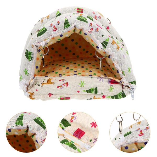Small Pet Cave Tent Hideout Nest House For Chinchillas Mice Hamster Rabbit Carousel 5