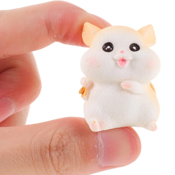 1 Set Of Realistic Hamster Cheese Decor Hamster Figurines Hamster Statue Miniat Carousel 2