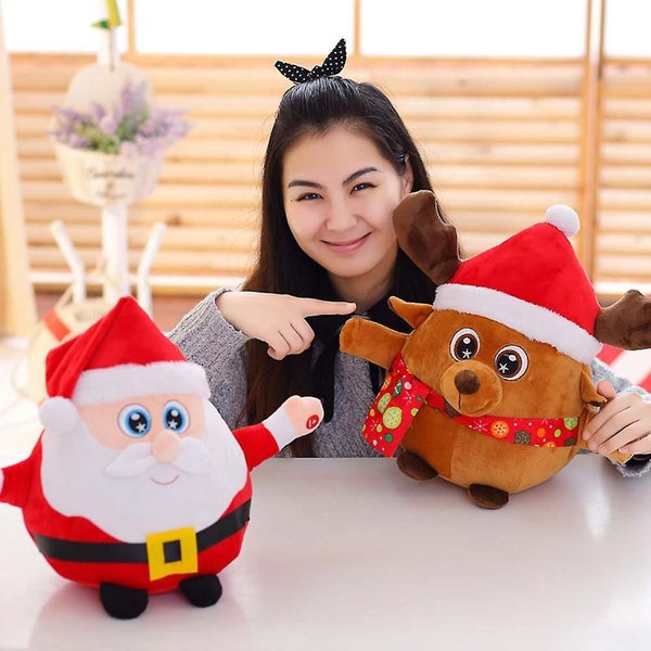 Christmas Gifts Christmas Singing Doll Santa Claus Plush Toy Lighted Santa Clau Carousel 2