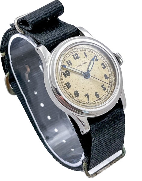 Longines 1940s (1942) GERMAN MILITARY Ref 96 Steel Wristwatch D.45332H.Cal12.68N Carousel 2