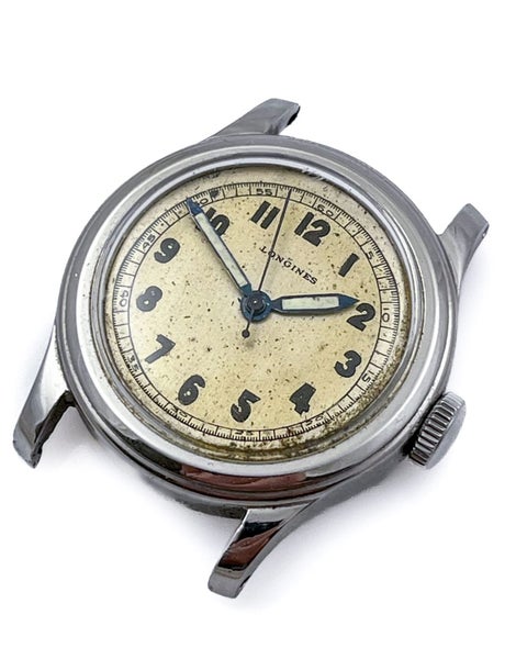 Longines 1940s (1942) GERMAN MILITARY Ref 96 Steel Wristwatch D.45332H.Cal12.68N Carousel 11