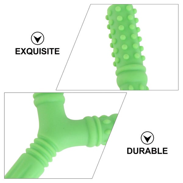 1pc Silicone Hollow Teether Teething Toy Chewing Toy With Granule For Baby Carousel 3