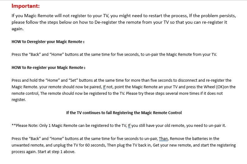 Voice Magic Remote Control for LG TV Remote Control Carousel 11