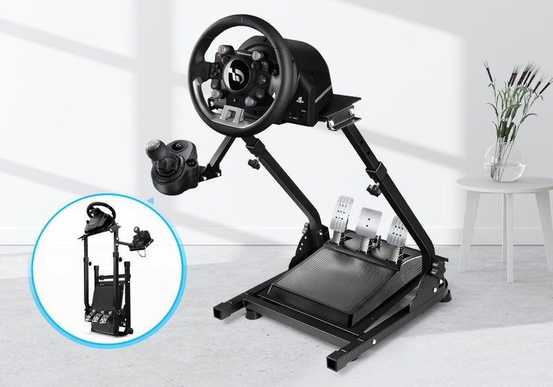 Gaming Racing Simulator Steering Wheel Stand Adjustable Carousel 2