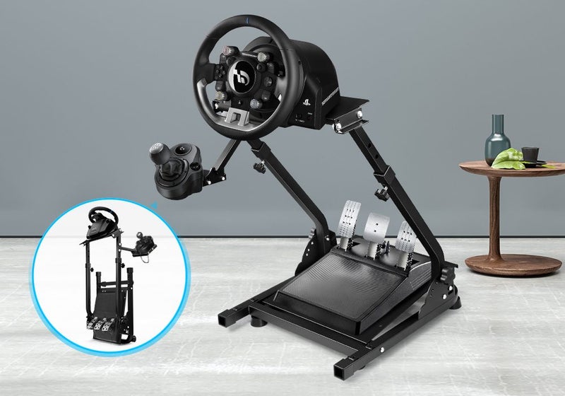 Gaming Racing Simulator Steering Wheel Stand Adjustable Carousel 1