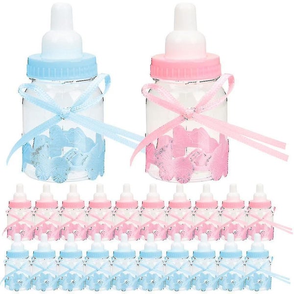 24pcs Baby Milk Bottle Shape Candy Box Baby Shower Party Favors Containers Carousel 1