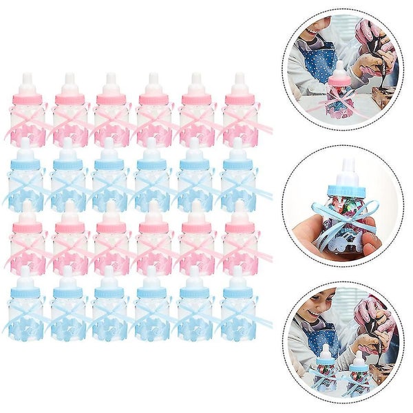 24pcs Baby Milk Bottle Shape Candy Box Baby Shower Party Favors Containers Carousel 2