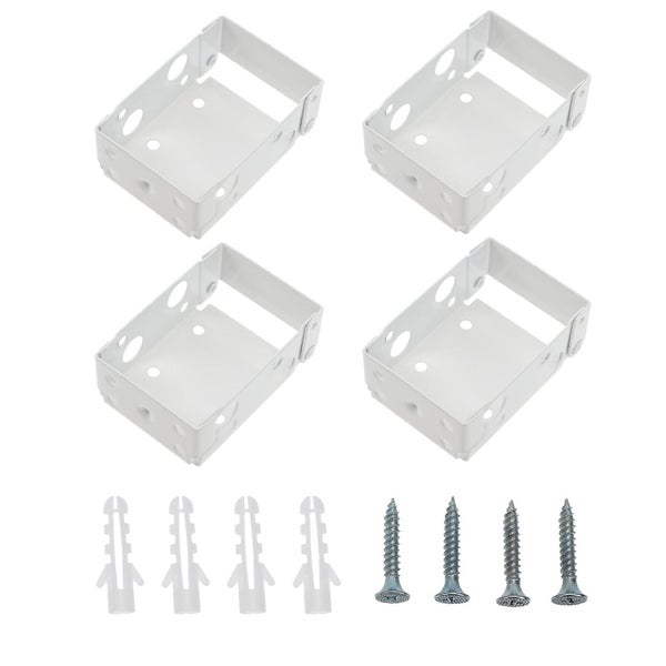 4 Pcs Windows Blinds Home Vertical Blind Brackets Curtain Fixing Parts White Bl Carousel 1