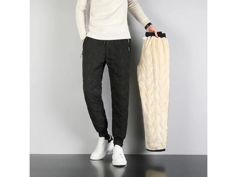 Winter Lambswool Men's Casual Track Pants Plus Size 6Xl 7Xl Carousel 1