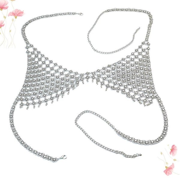 Womens Necklaces Beach Tassel Body Chains Women Chain Necklace Bikini Vest Harn Carousel 4