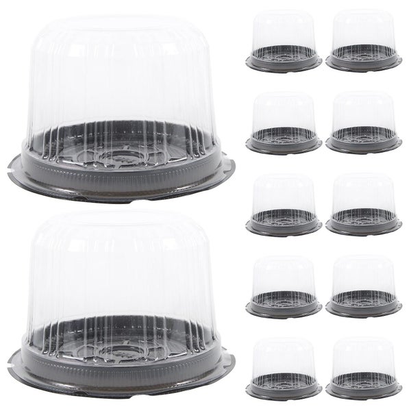 20pcs Cake Packing Box Round Cake Box Baked Dessert Packing Box Transparent Cak Carousel 2