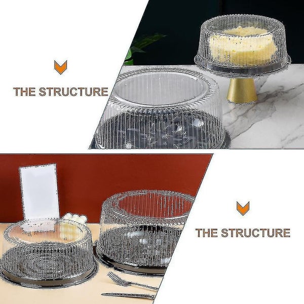 20pcs Cake Packing Box Round Cake Box Baked Dessert Packing Box Transparent Cak Carousel 4
