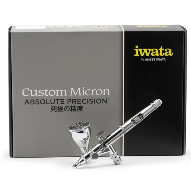 iwata gravity air brush custom micron takumi side feed dual action 0.18mm64255873019137111