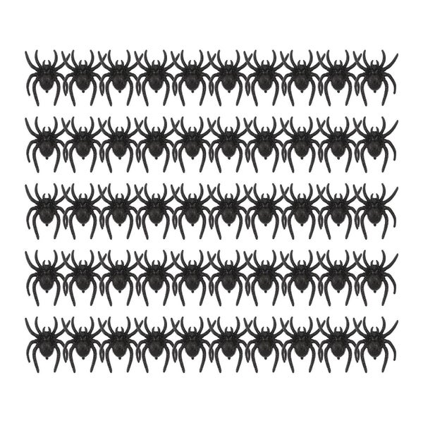50 Pcs Spider Toy Fake Black Spider Scary Party Favors Scary Joke Prank Toy Lif Carousel 1