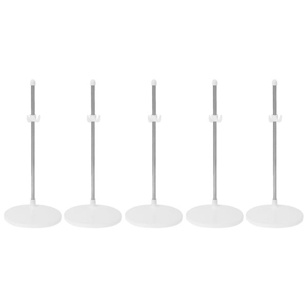 5pcs Stainless Dolls Holding Stands Doll Supports Display Racks Doll Collection Carousel 1
