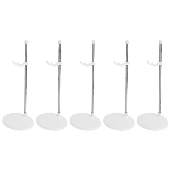 5pcs Stainless Dolls Holding Stands Doll Supports Display Racks Doll Collection Carousel 3