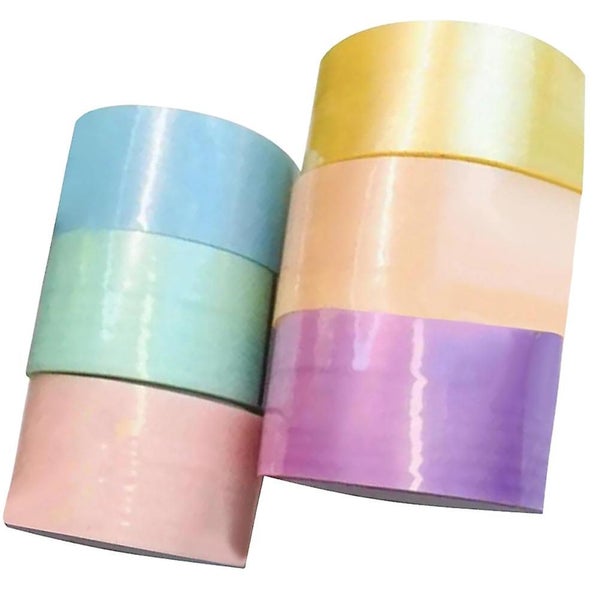 6 Rolls Of Decompression Tapes Toys Diy Colored Ball Tapes Adhesive Tapes Toys Carousel 1
