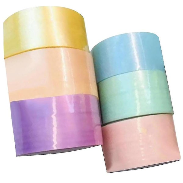 6 Rolls Of Decompression Tapes Toys Diy Colored Ball Tapes Adhesive Tapes Toys Carousel 2