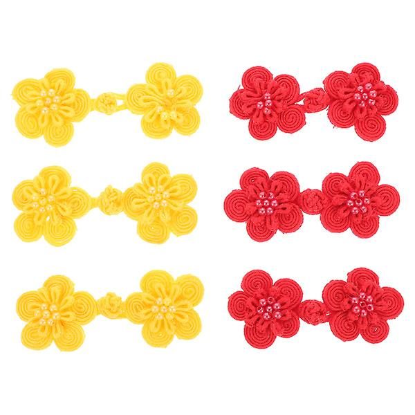 6 Pcs Clothes Button Diy Sewing Button Flower Shape Clothes Buttons Diy Supply Carousel 1