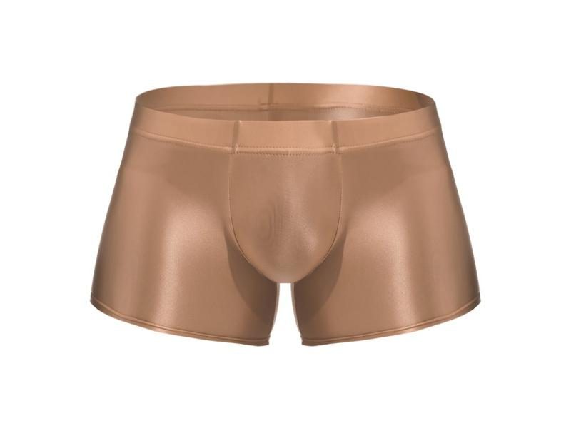 Men Low Rise Solid Color Boxer Briefs Shorts For Swimwear Carousel 1