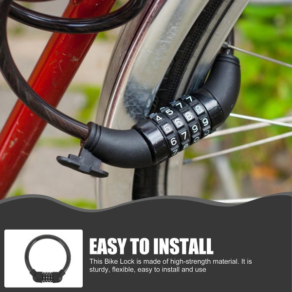 2pcs Wear resistant Bike Locks Convenient Motorcycle Locks Professional Cable L Carousel 2