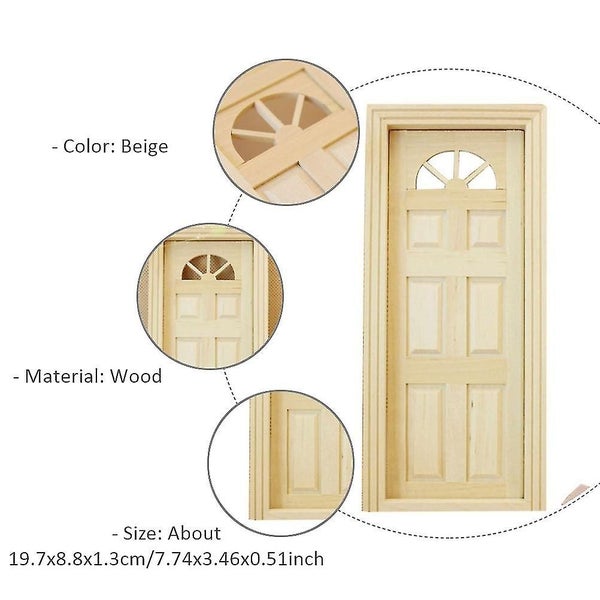 Nativity Decor Fairy House Door Furniture Model Toy Education Learning Toy Mini Carousel 4
