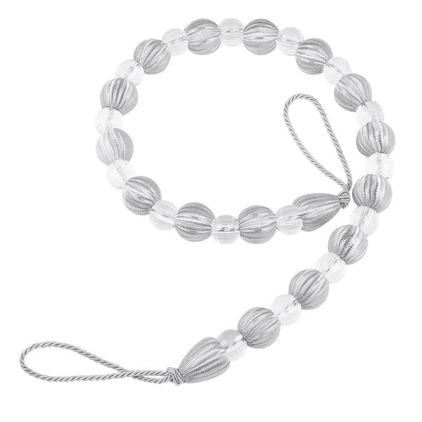 Vorcool 2pcs Acrylic Bead Drape Curtain Clip Stylish Curtain Tiebacks Holdbacks Carousel 2