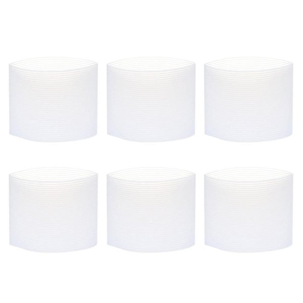9pcs Silicone Cup Cover Non slip Mug Holder Ceramic Coffee Cup Holder White Carousel 2