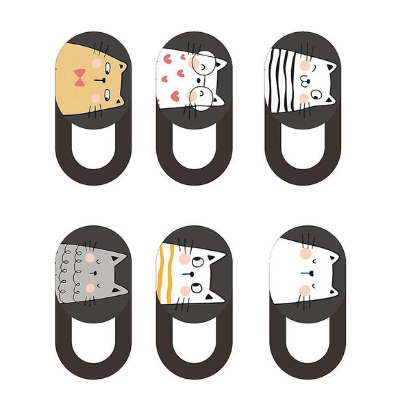 6 Pcs Computer Camera Laptop Webcam Cover Visual Privacy Protector Laptop Camer Carousel 3