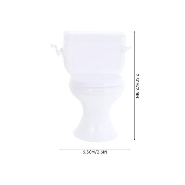 2pcs Mini Toilet Seats Toys Mini House Toilets Mini House Furniture Kids Preten Carousel 4