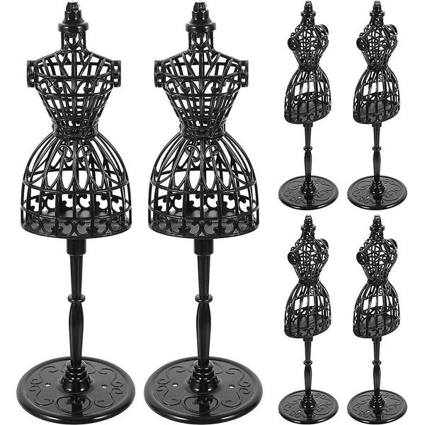 6pcs Doll Clothes Mannequin Doll Dress Display Form Stand Doll Dress Gown Model Carousel 1