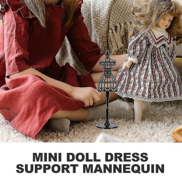 6pcs Doll Clothes Mannequin Doll Dress Display Form Stand Doll Dress Gown Model Carousel 2
