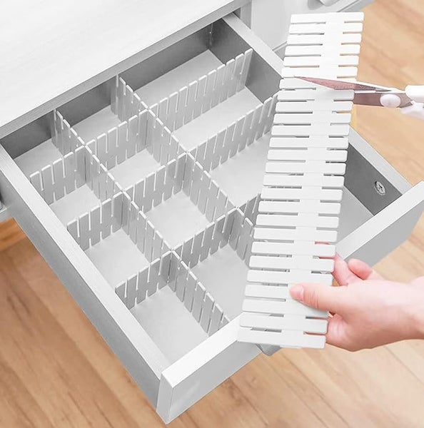 5PCS Drawer Dividers Drawer Storage Organizer DIY Grid Drawer Dividers-38*7cm Carousel 1