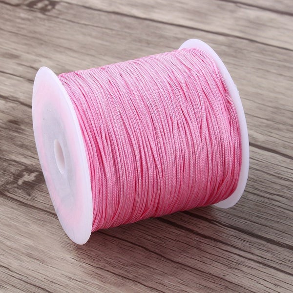 100M x 0.8mm Nylon Chinese Knot Cord Rattail Macrame Shamballa Thread String Carousel 3