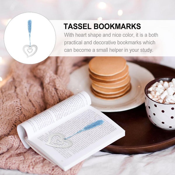 6 Pcs Books Decor Ornaments Gifts Tassel Bookmarks Motivational Bookmarks Book Carousel 2
