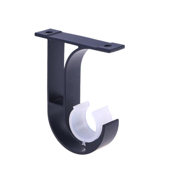 2 Pcs Clothes Rack Wall Mount Metal Single Rod Bracket Rod Holder Curtain Rod M Carousel 1