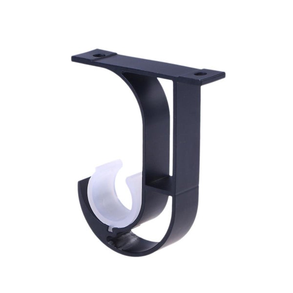2 Pcs Clothes Rack Wall Mount Metal Single Rod Bracket Rod Holder Curtain Rod M Carousel 2