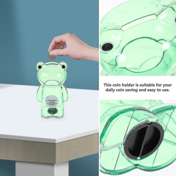 Alcancias De Dinero Para Adultos Frog Coin Bank Cash Saving Box Transparent Coi Carousel 3