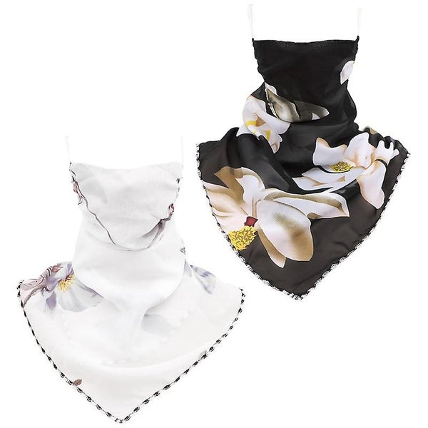 2pcs Multifunction Scarf With Mouth Mask Neck Scarf Mask Sun Protection Mask Fa Carousel 4