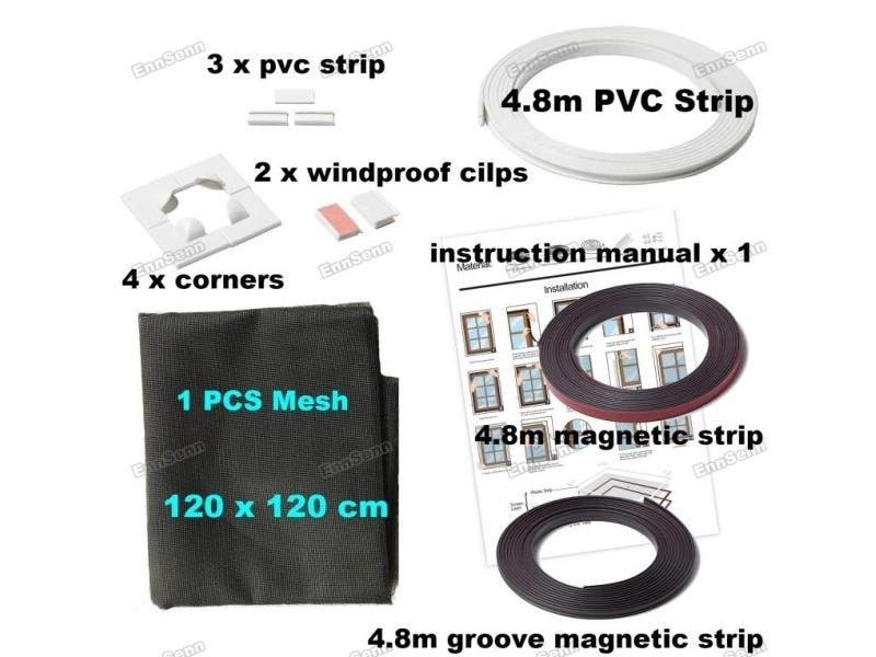 Adjustable Removable Magnetic Window Screen For Motorhomes Washable Invisible Carousel 1