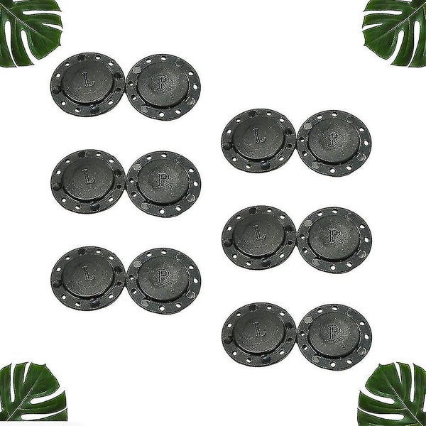 6 Pairs Magnetic Buttons Coat Snaps Buttons Invisible Snaps Fasteners Press Stu Carousel 3