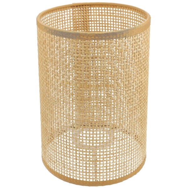 Rustic Rattan Woven Light Cover Desk Lamp Cover Indoor Lamp Shade E27/e14 Lamp Carousel 1