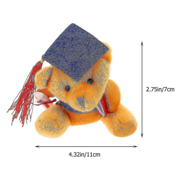 Plush Doctor Bear Keychain Stuffed Animal Pendant Lovely Bear Doll Key Ring Carousel 2