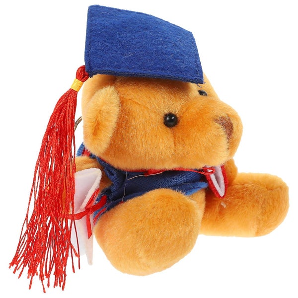 Plush Doctor Bear Keychain Stuffed Animal Pendant Lovely Bear Doll Key Ring Carousel 4