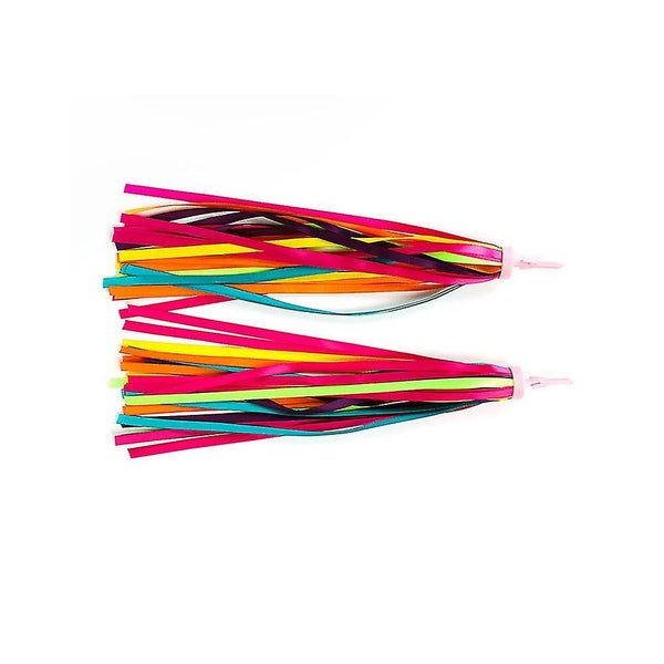 1 Pair Practical Childrens Scooter Bike Handlebar Streamers Grips Tassels Ribbo Carousel 2